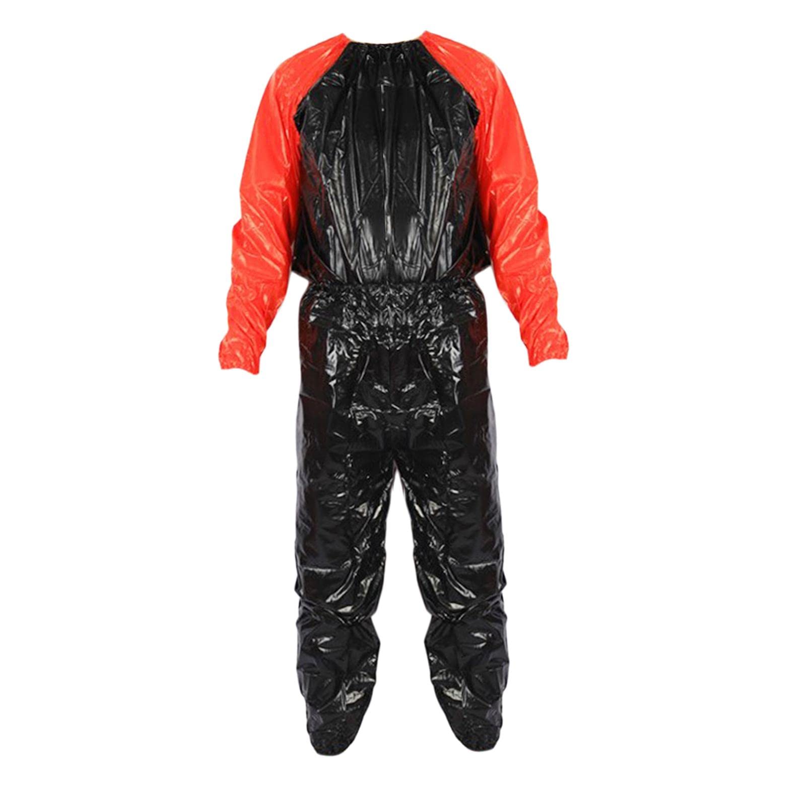 SECRET DESIRE Fitness Sauna Suit Exercise Gym Home Sweat Suit Hoodie Pants Red M-image-28