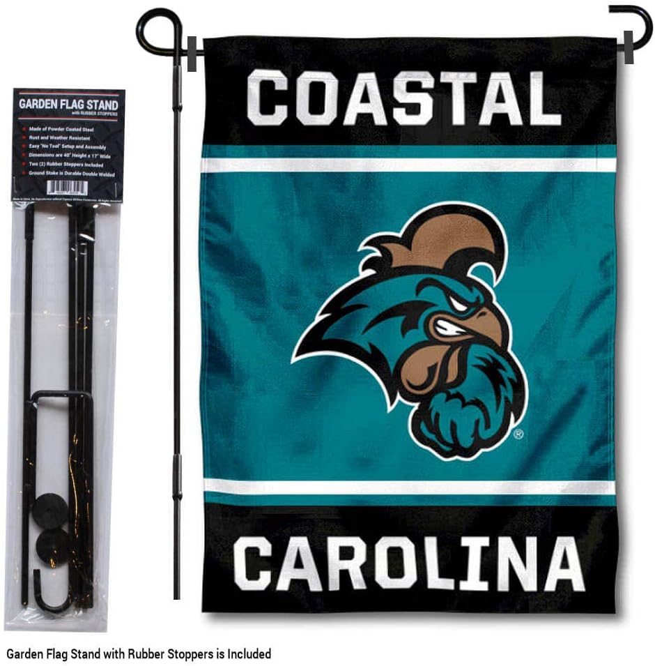 Coastal Carolina Chanticleers Garden Flag with Stand Holder - Image 2