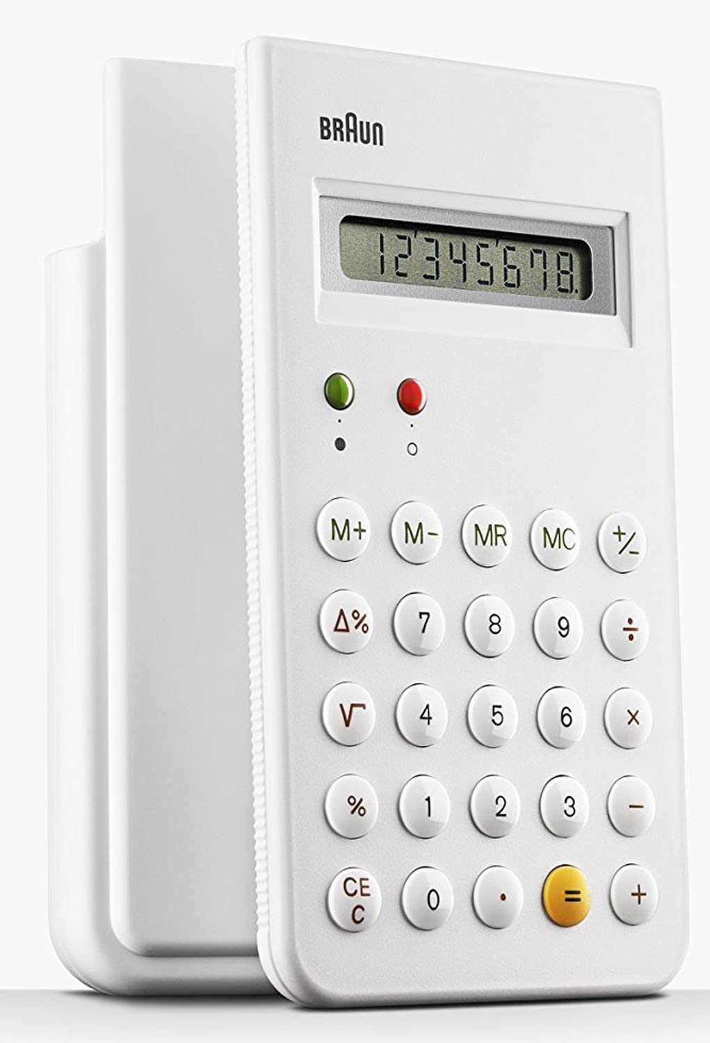 BRAUN BNE 001 BK KULT-TASCHENRECHNER, DIETER RAMS, 8 STELLIGES LCD-DISPLAY INKLUSIVE HARTSCHALEN-SCHIEBECOVER,WISS