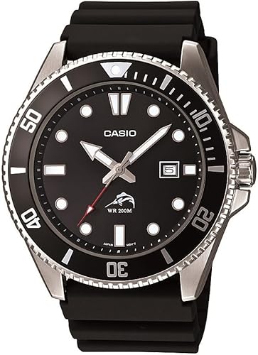 Casio Mens MDV106-1AV 200 M WR Black Dive Watch MDV106-1A