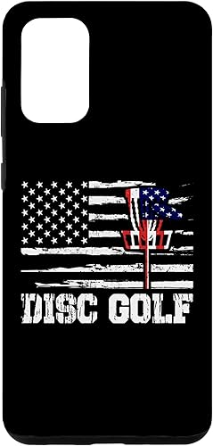Galaxy S20+ Disc Golf Bandera de Estados Unidos - Funda patriótica para amantes del deporte