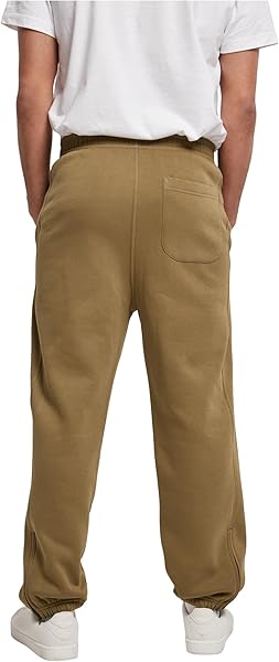 Urban Classics Pantalones de Gimnasia Hombre Pantalones de Deporte Negro Suelto - 3