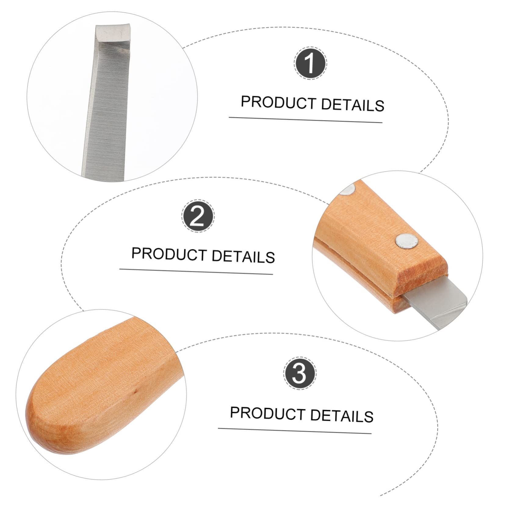3stücke Tragbares Hufschneider Werkzeug Für Pferde Edelstahl Huftrimmer Zur Reparatur Von Eisenbeschlägen Ergonomischer Holzgriff Für Pflege Von Pferdehufen