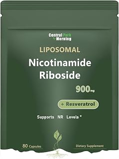 Liposomal Nicotinamide Riboside Supplement, Nicotinamide Riboside Resveratrol 900mg for Anti-Aging, Energy, 80 Capsules,