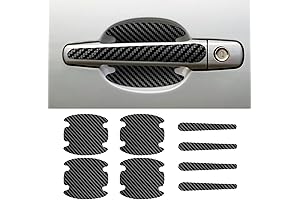 8PCS Carbon Fiber Car Door Handle Scratch Protectors