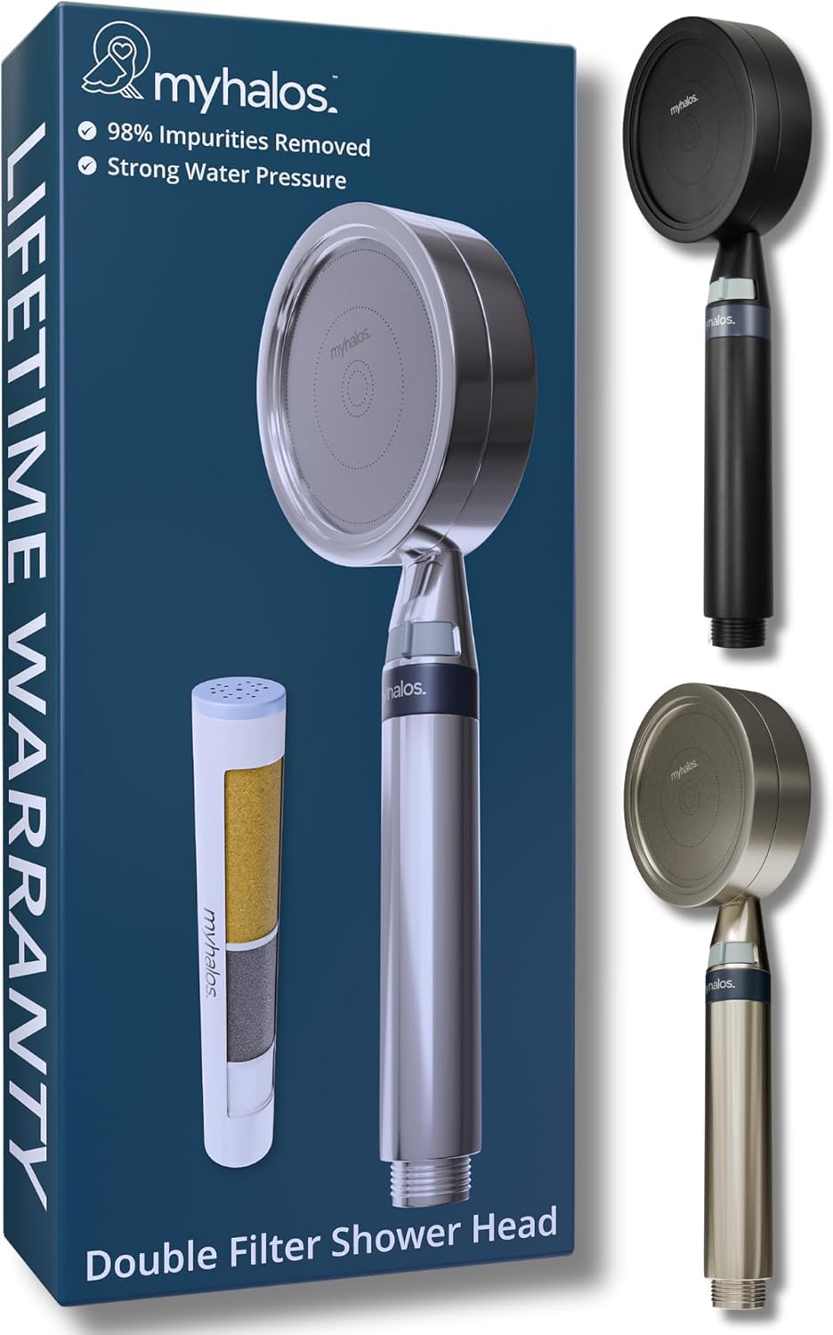 MyHalos Handheld Filtered Shower Head