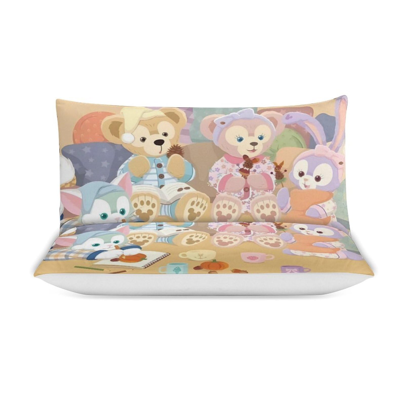 Amazon｜ダッフィー フレンズ 布団カバー 3点セット シングル シングル