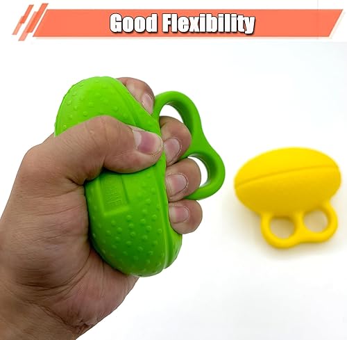 Miniatura 7 de 2 unidades de bola de dedo ejercitador de bola de agarre suave de poliuretano para ejercitador, fortalecedor y bolas de estrés para adultos, pelota