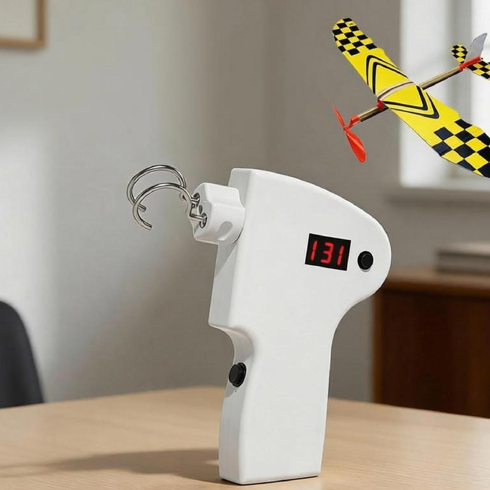 Baoblaze Avvolgitore Elettrico per Elastici con Contatore Digitale, Accessorio per Aeromodelli, Strumento di Tensionamento per Motori, Senza Cavo