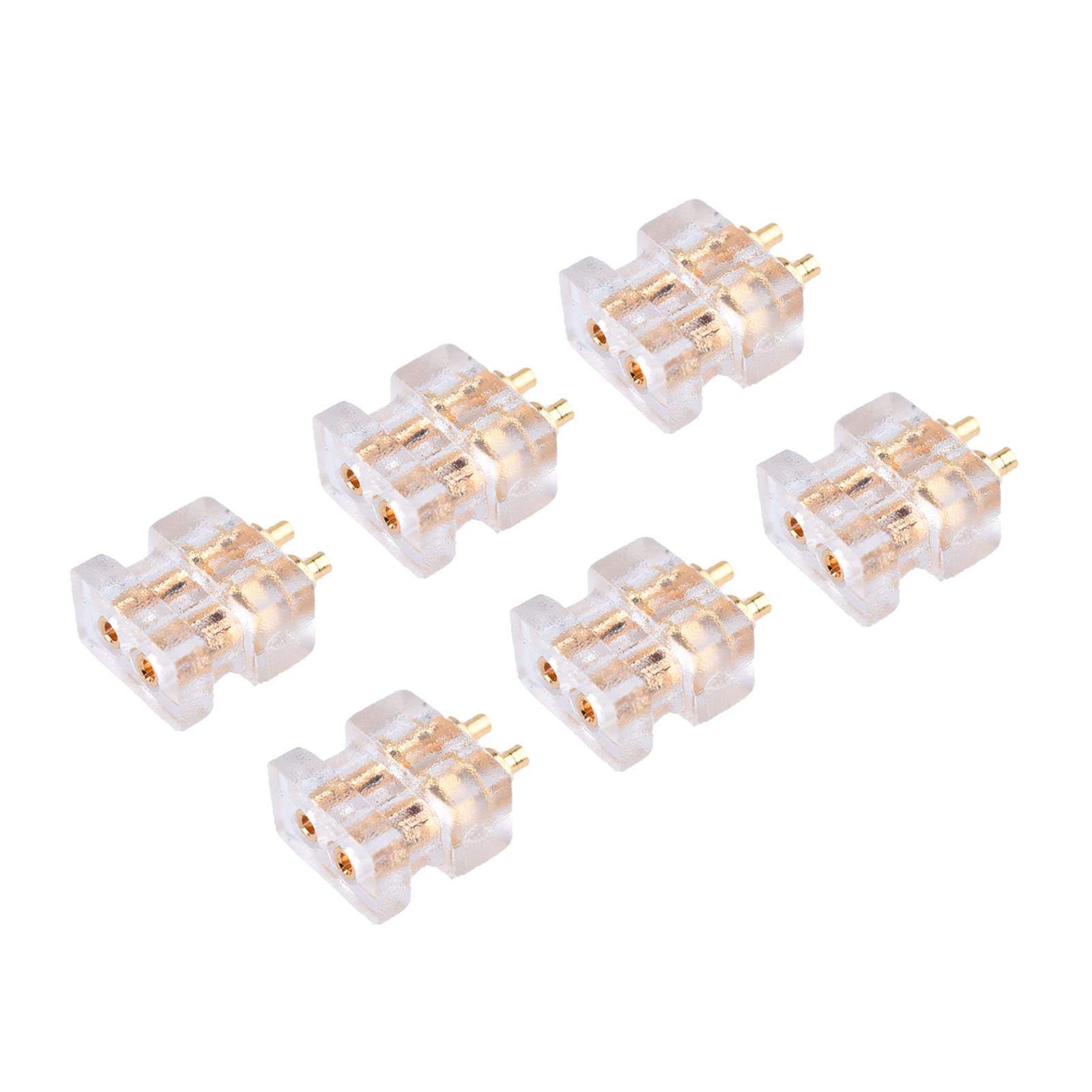 6 pcs 0.78 2pin Socket Female Double Pin DIY Custom High End Headphone Cable Accessories Pin Plug HiFi Earphone Accessories