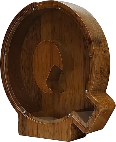 Vista 91 de Alcancía grande de madera personalizada para niños, alcancía con nombre personalizado, alcancía (nombre grabado láser) letras del alfabeto