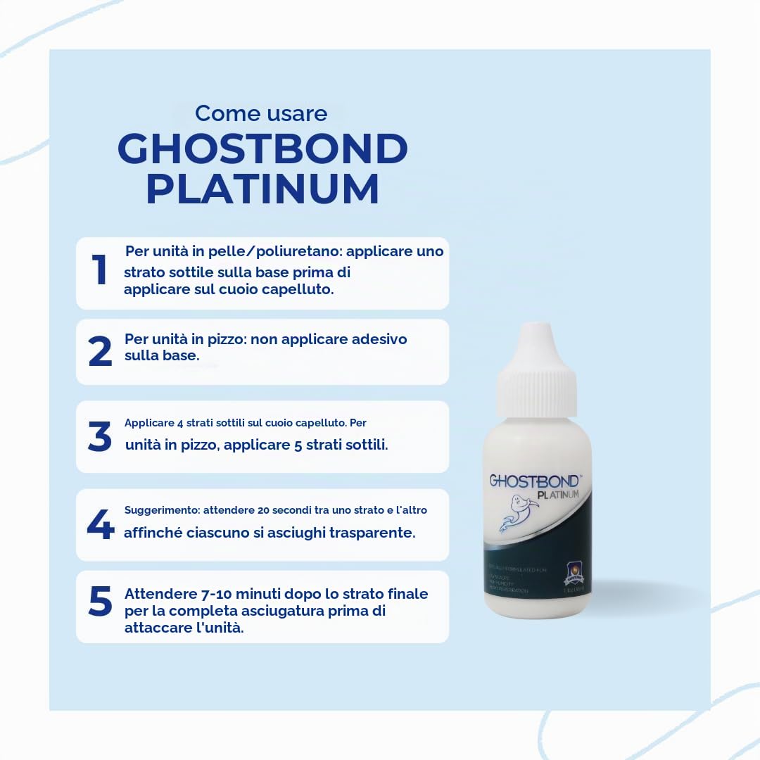 Adesivo per capelli Brand Pro Hair Labs Model Ghost Bond Platinum