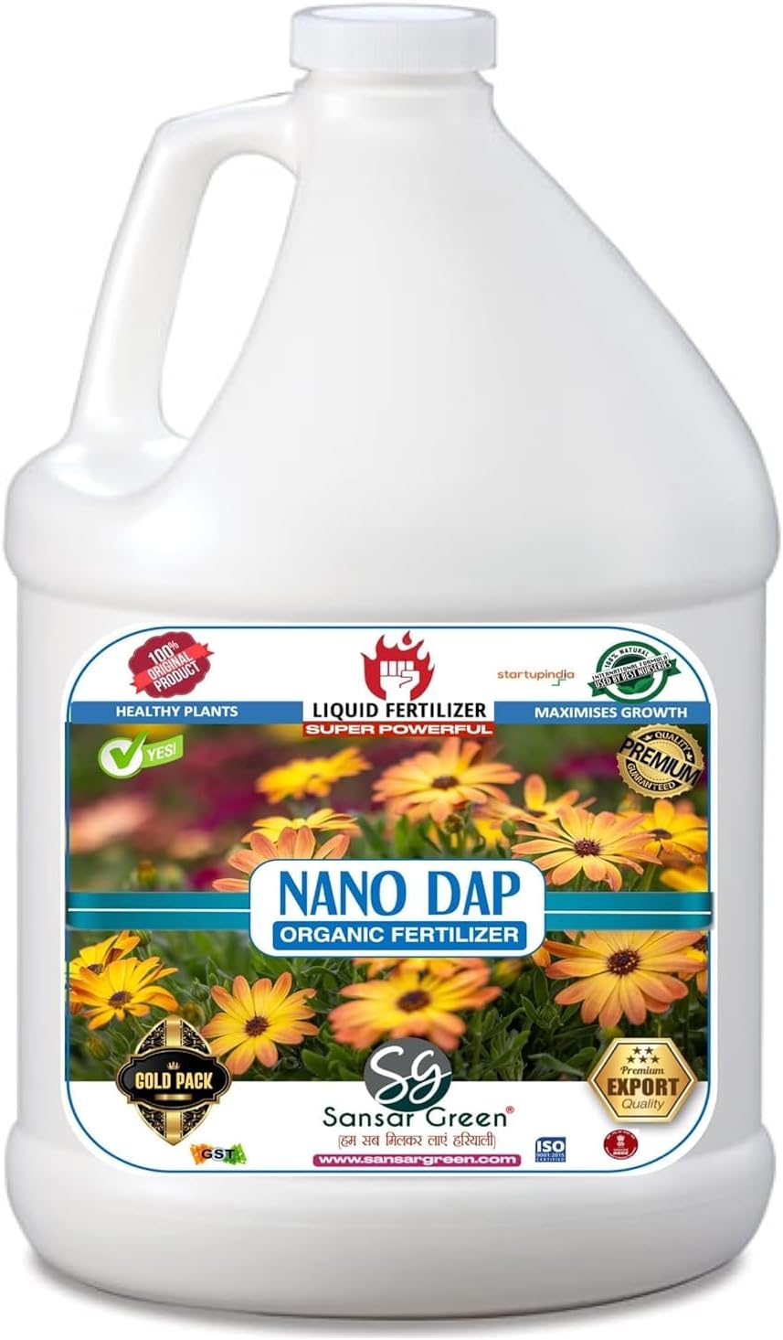 Sansar Green® Nano DAP Organic Liquid Fertilizer for overall Growth of Plants. (1000 ml)