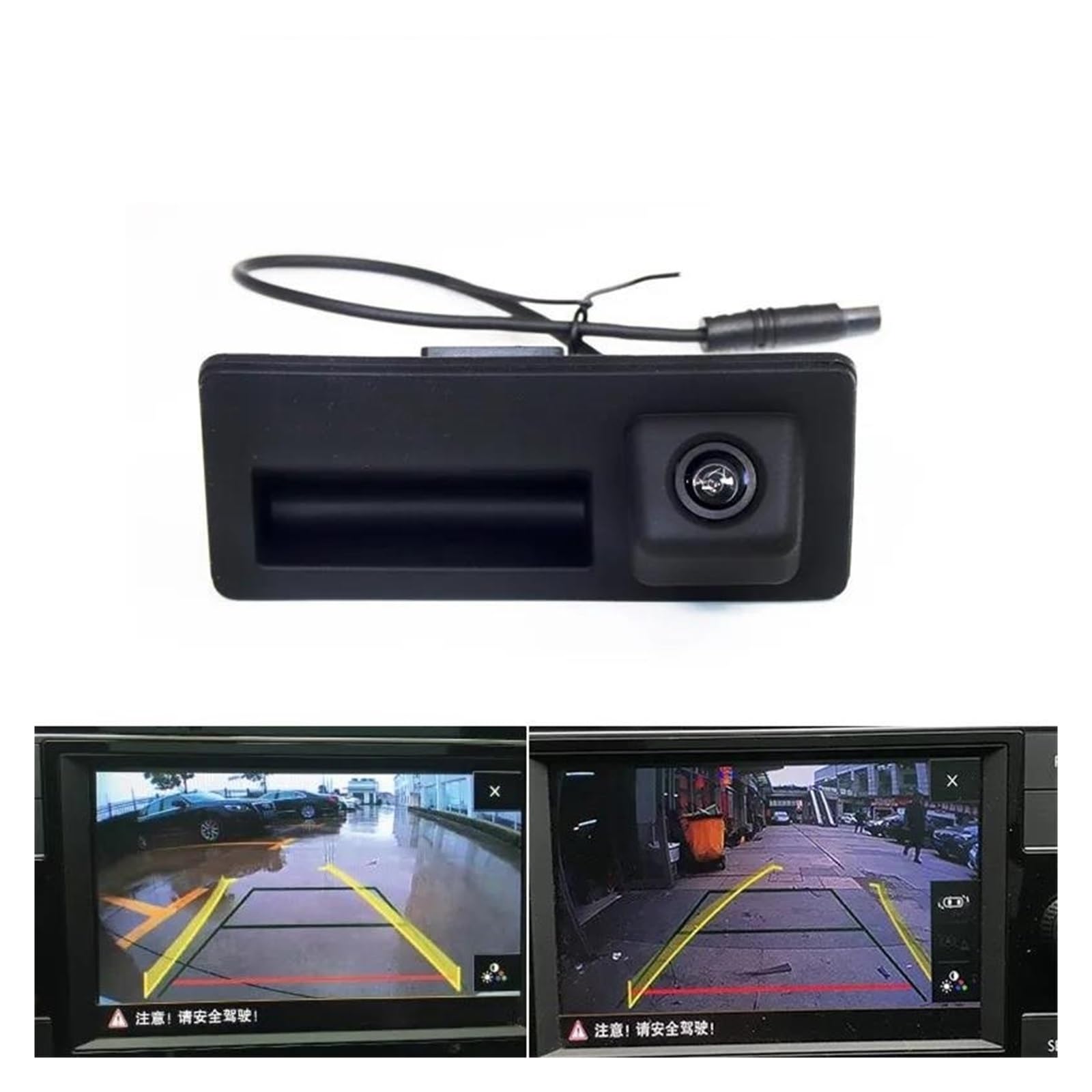 Marcha Atrás Cámara Cámara visión Trasera trayectoria dinámica para A6L, A4L, A4, A5, S5, Q3, Q5, Q7, manija del Maletero, Conector RCD 330 para VW PQ, MIB, MQB