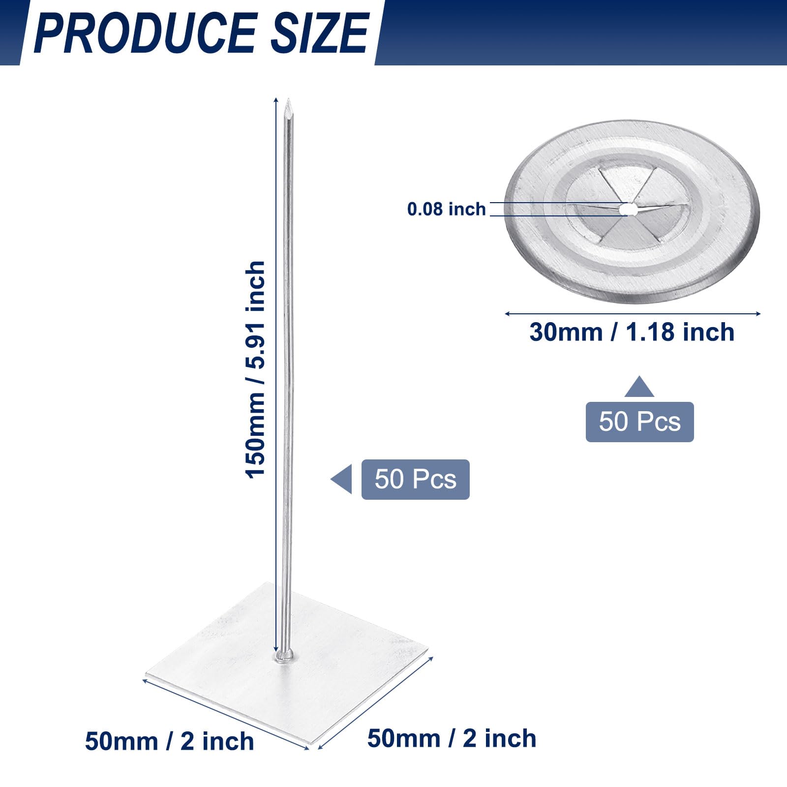 PATIKIL 150mm Self Stick Insulation Pins - Image 2