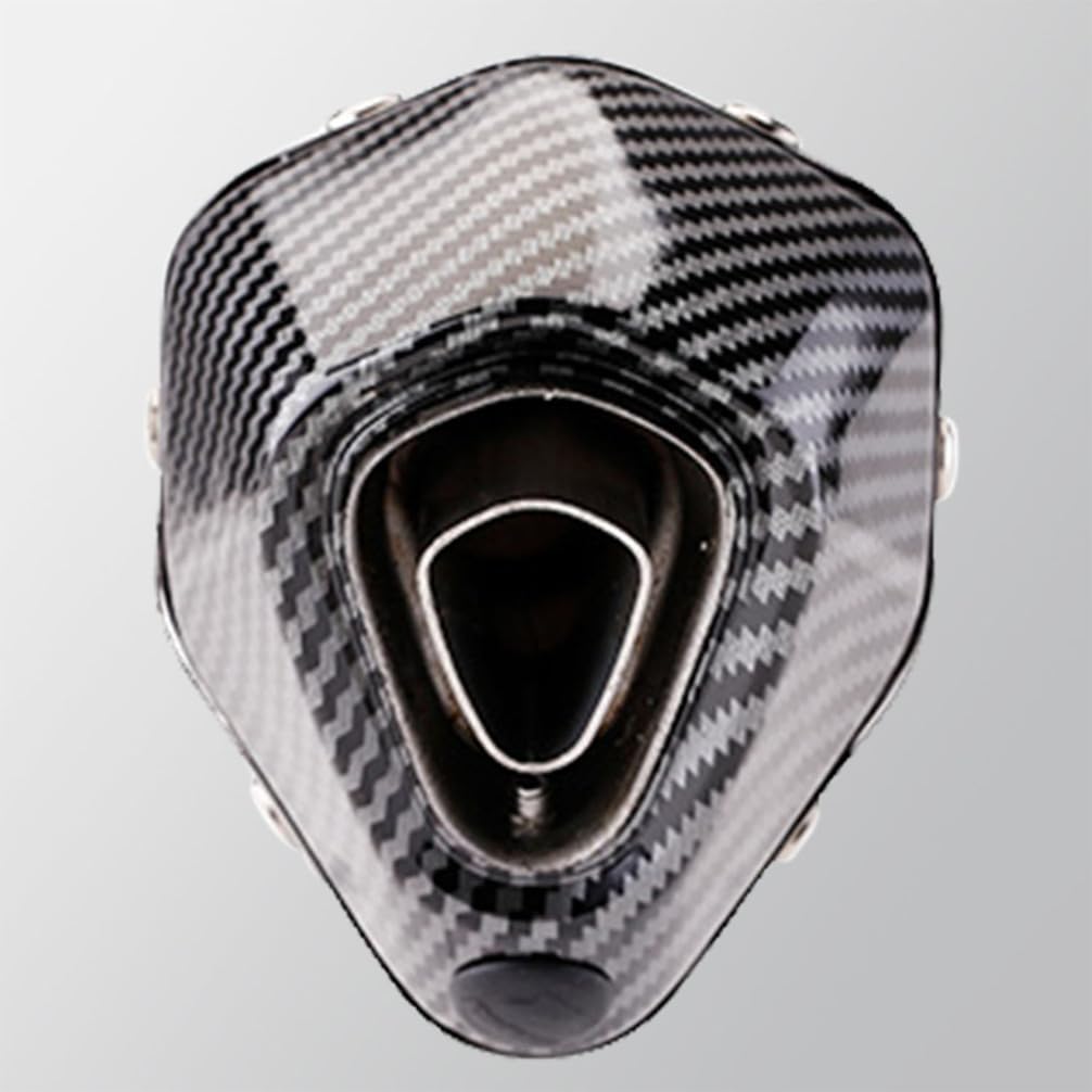 Silenciador de Escape Moto Universal Slip-On 38-51 mm | Kit Estilo Fibra de Carbono con DB Killer Extraíble , Cuerpo de Acero Inoxidable para Moto, Scooter, ATV y Quad