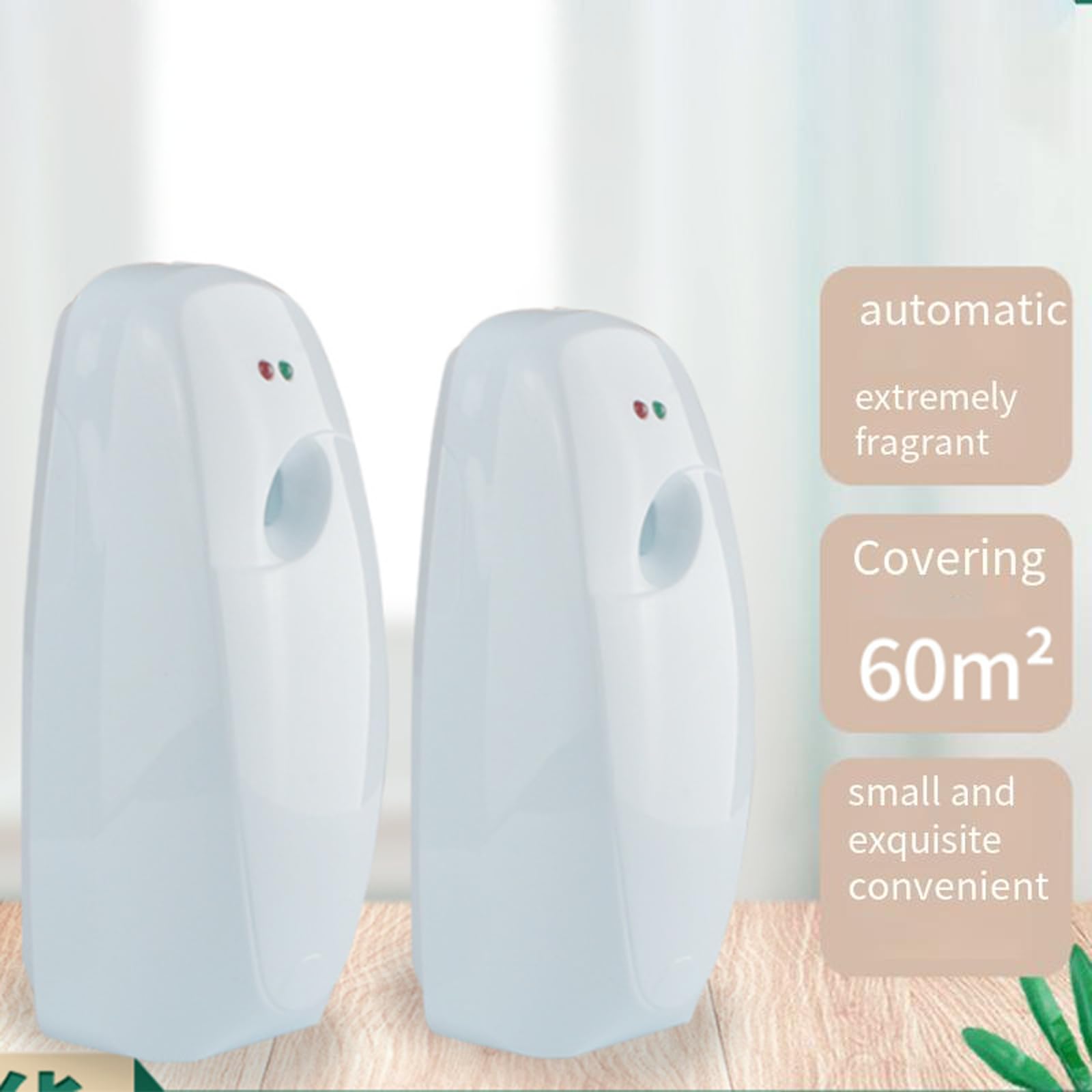 ZYWUOY Ambientador para el hogar, dispensador de, 3 Piezas, Ajustable, Inteligente, con Temporizador, Fragancia automática para Eliminar olores, rociador doméstico