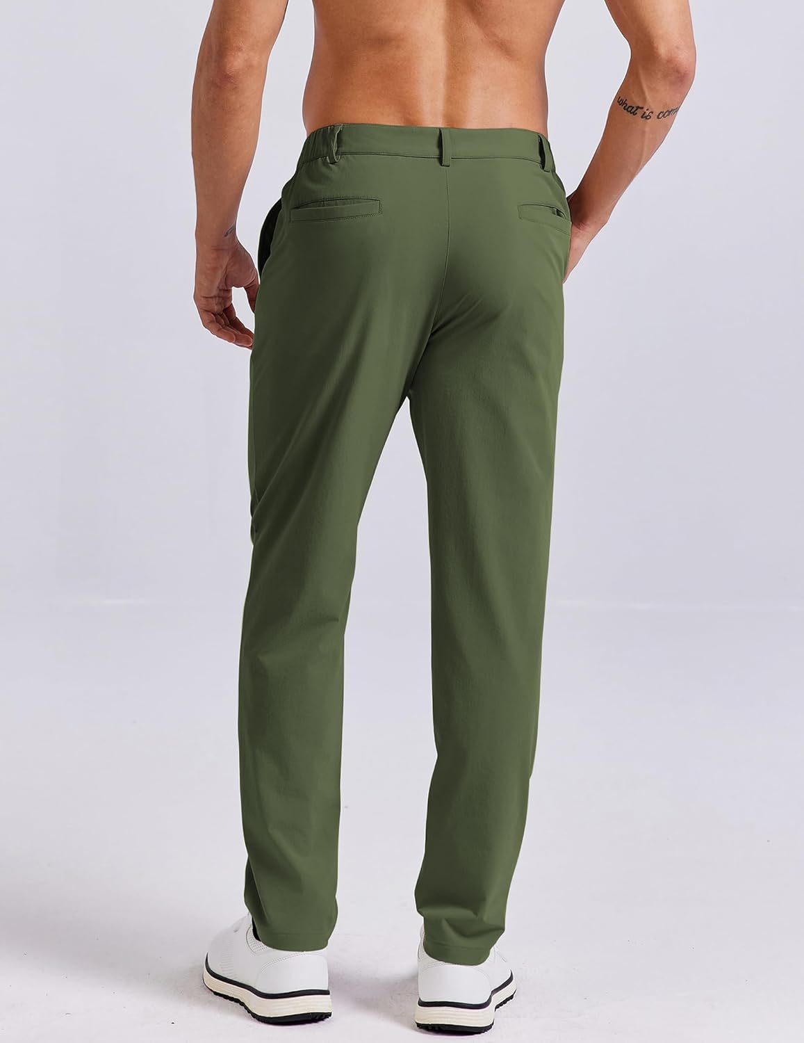 COOFANDY Mens Golf Pants 30"/32"/34" Stretch Work Dress Pants Lightweight Quick Dry Comfy Trousers with 4 Pockets - Image 2
