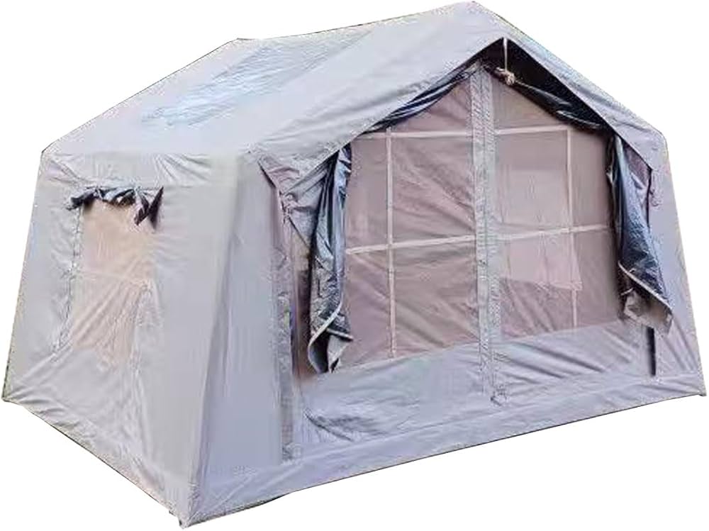 電動エアポンプ付き】インフレータブルテント 連結タープ TPUルーフ