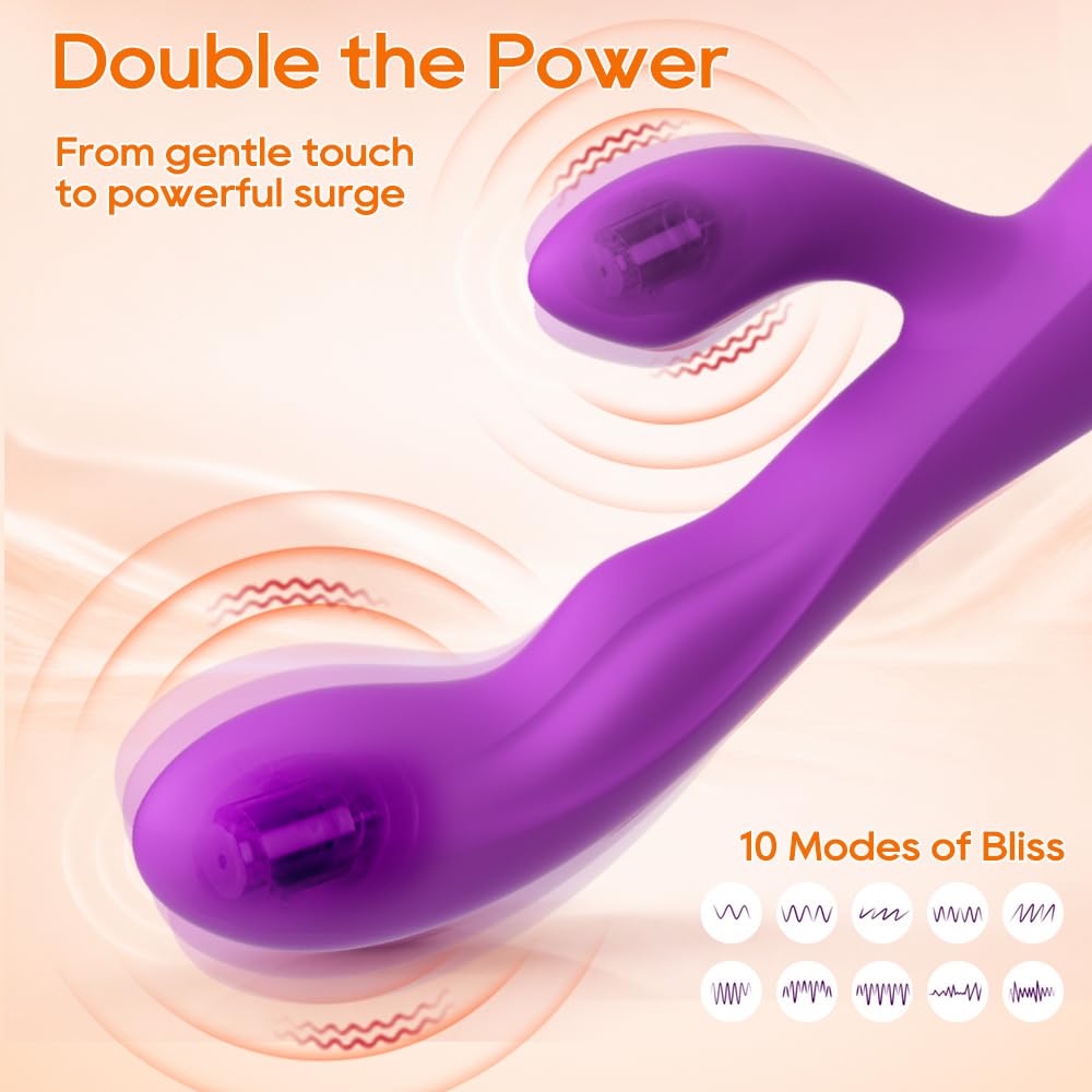Vibratori Rabbit per Donna Professionale Clotoride Grandi Sex Toys, Vibratori per Donne Stimolatore per Punto G Squirting Vibratore Rabbit Vibratori Donne 10 Modalità Sexytoysys per Donna e Coppia