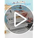 Image of File Tray Rack ABS Plastics | Foldable Office Desk Accessories | Durable & Sturdy | Easy Assembly | Efficient Organizer | Plastic Office Stationery Files Layer Rack -3LAYER (Black)