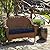 Arden Selections Outdoor Wicker Settee Cushion, 41.5 x 18, Rain-Proof, Fade Resistant 41.5 x 18, Sapphire Blue Leala