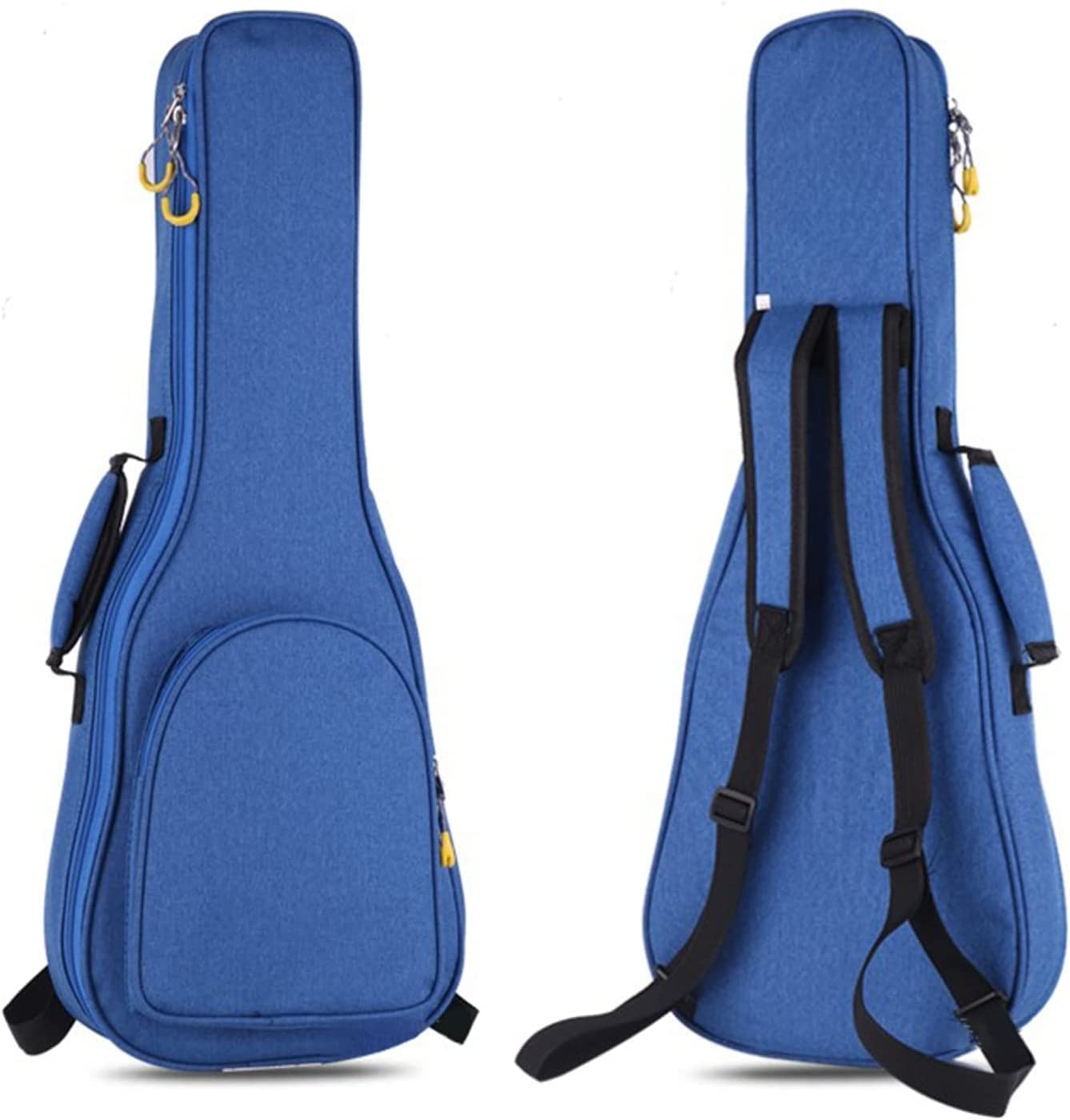 GLOW WINGS Oxford Cloth Ukulele Case 15MM Heavy Sponge Padding Waterproof Dustproof Shockproof Ukulele Bag for Concert Soprano Tenor Ukulele, Blue-image-5