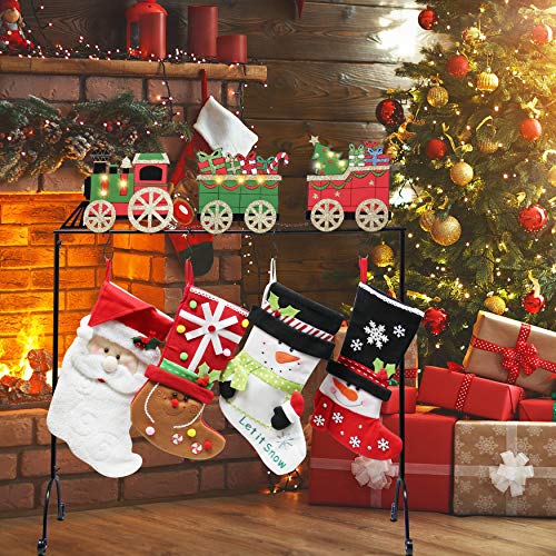 FORUP Christmas Stocking Holder Stand Hangers (Christmas Train) - Thumbnail 6