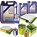 Produktbild QR-PARTS 69352955 Filter Set Inspektionspaket 7 Liter Motoröl Leichtlauf High Tech 5W-40 MANN-FILTER Innenraumfilter Kraftstofffilter Luftfilter Ölfilter