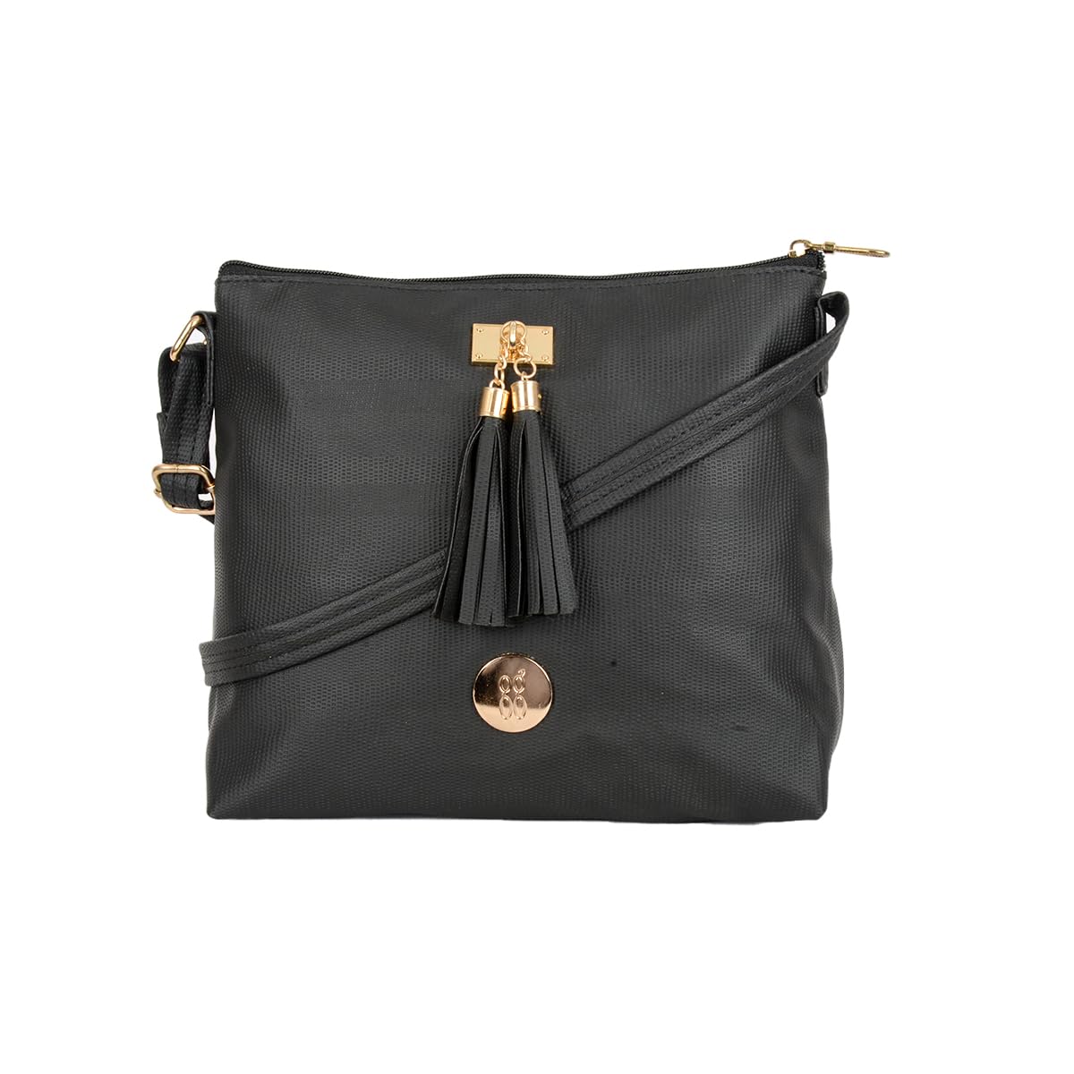 Baggit Women Black Satchel Sling Bag Small Size | Ladies Stylish Casual Cross Body Purse Handbag (B0CWDLSPG3) Amazon Price History, Amazon Price Tracker