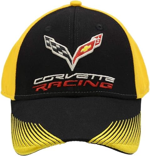 Miniatura 2 de C7 Corvette Racing - Gorro de paseo afilado amarillo y negro, Amarillo