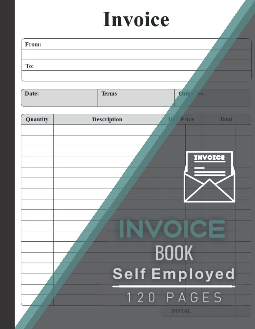 Invoice Book Self Employed: Duplicate Invoice Book, Personalised Invoice Book for Self Employed, 8.5 x 11 inches A4 120 pages
