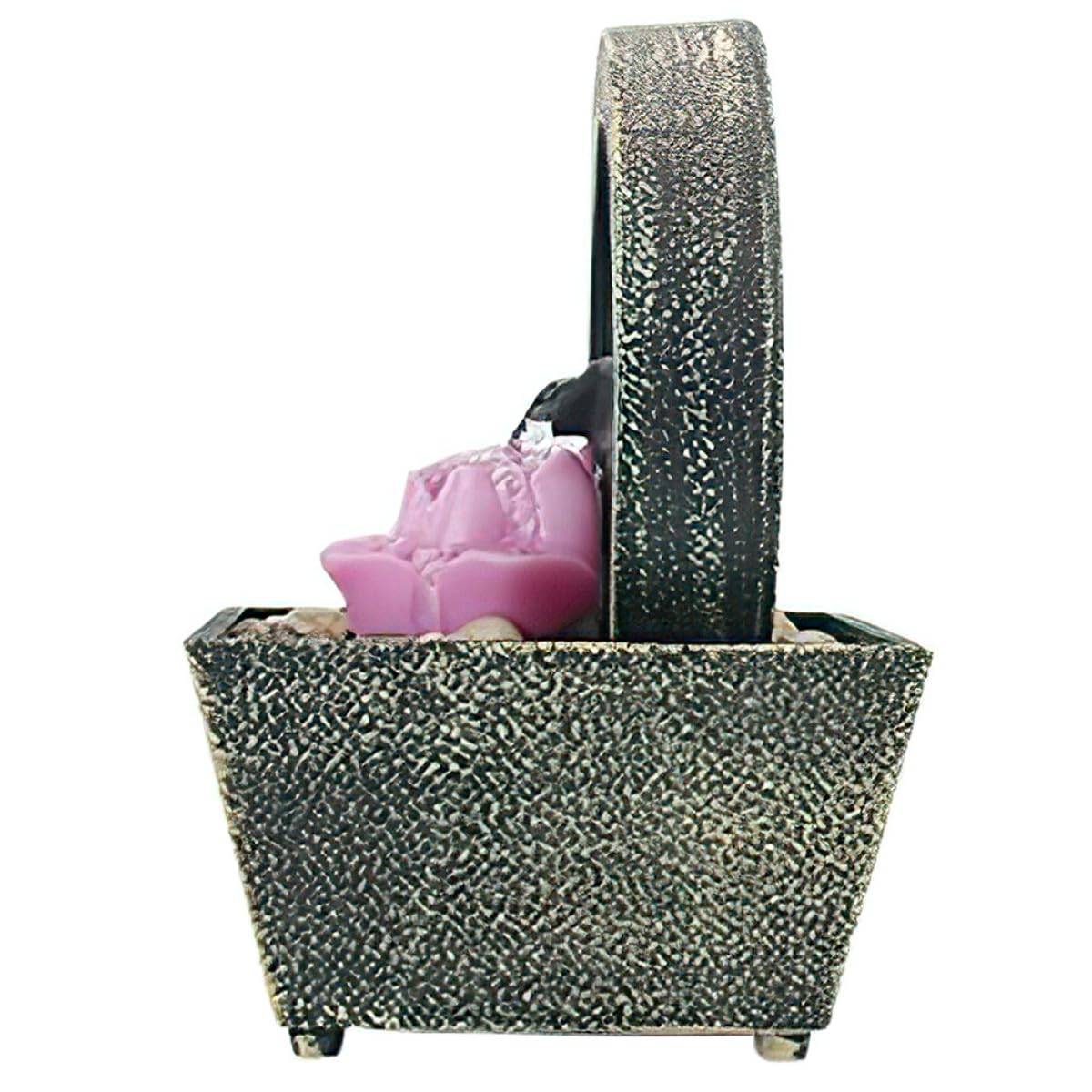 Fuente de agua para escritorio BETOOKY con diseño realista y piedras de decoración interior