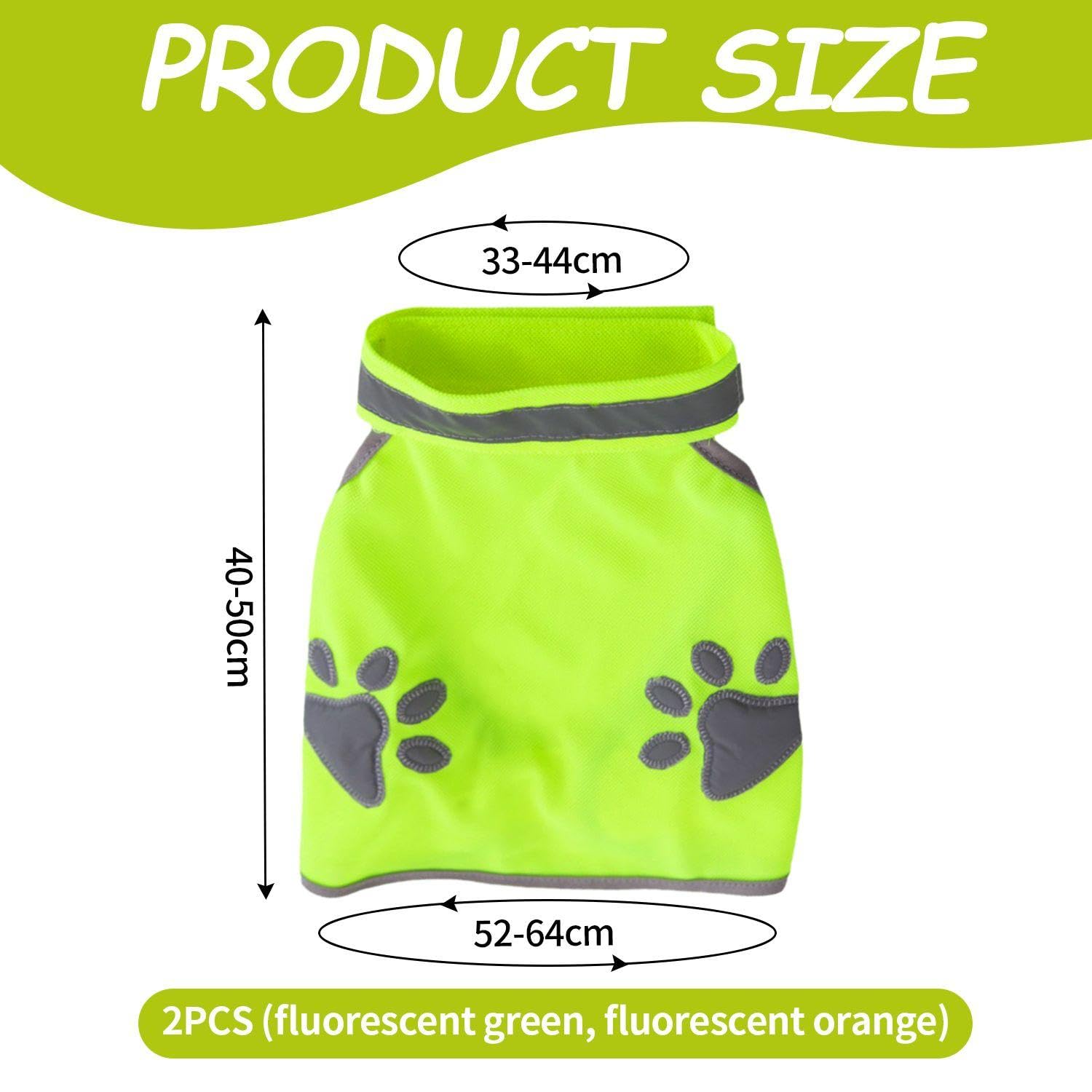 Vêtements Réfléchissants pour Chiens 2 Pièces, Gilet De Sécurité De Voyage pour Animaux De Compagnie, Gilet Respirant Et Confortable pour Animaux De Compagnie