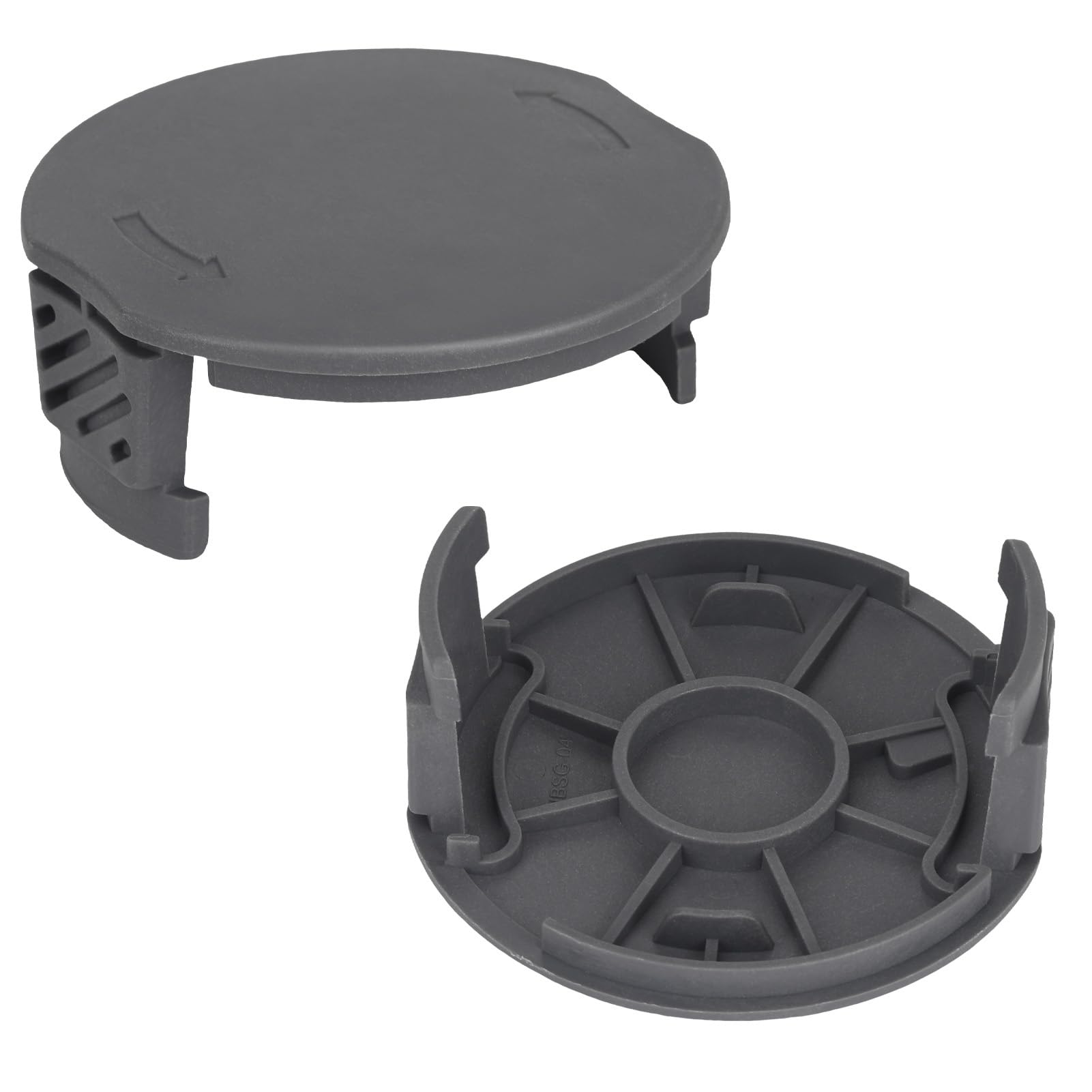 Yweller Pack Of 2 Bosch F016f05320 Bobbin Lids 2 Pack F016f05320 Grass Strimmer Spool Cover Compatible With Bosch 063 3600Hc1a00 3600Hc1jb0 Easygrasscut 18 23 26 18-26 18-230 18-260 Strimmer,For Bosch F016800569 Spool