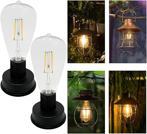 Eaokwfp Bombillas solares, parte superior de repuesto de luz solar con bombillas, accesorios de linterna solar herramientas (2.75 pulgadas - 2
