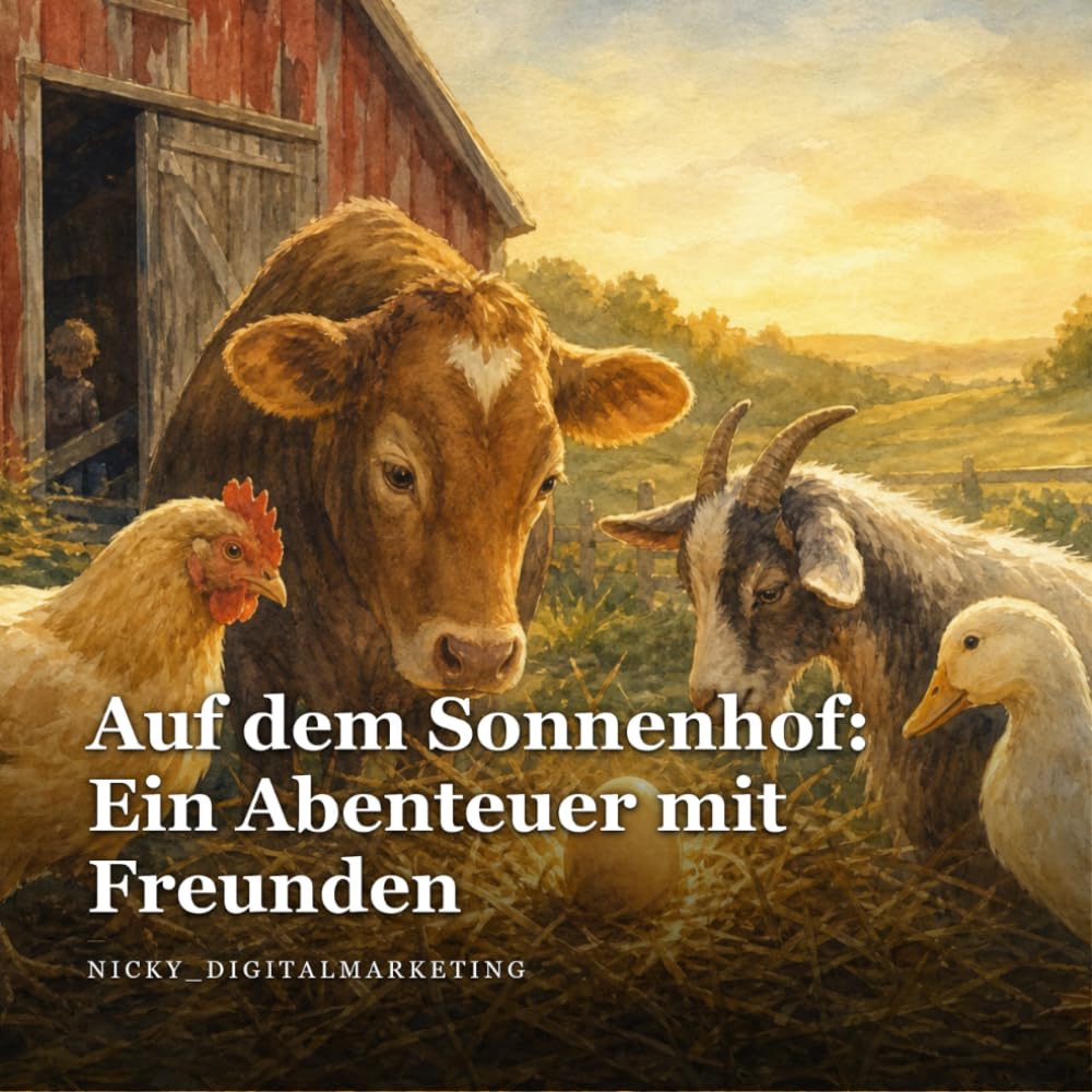 Auf dem Sonnenhof: Ein Abenteuer mit Freunden – Bilderbuch für Kinder ab 3 Jahren | Bauernhof Tiergeschichte mit bunten Illustrationen und inklusiven ... – Ein Bilderbuch zum Vorlesen und Träumen