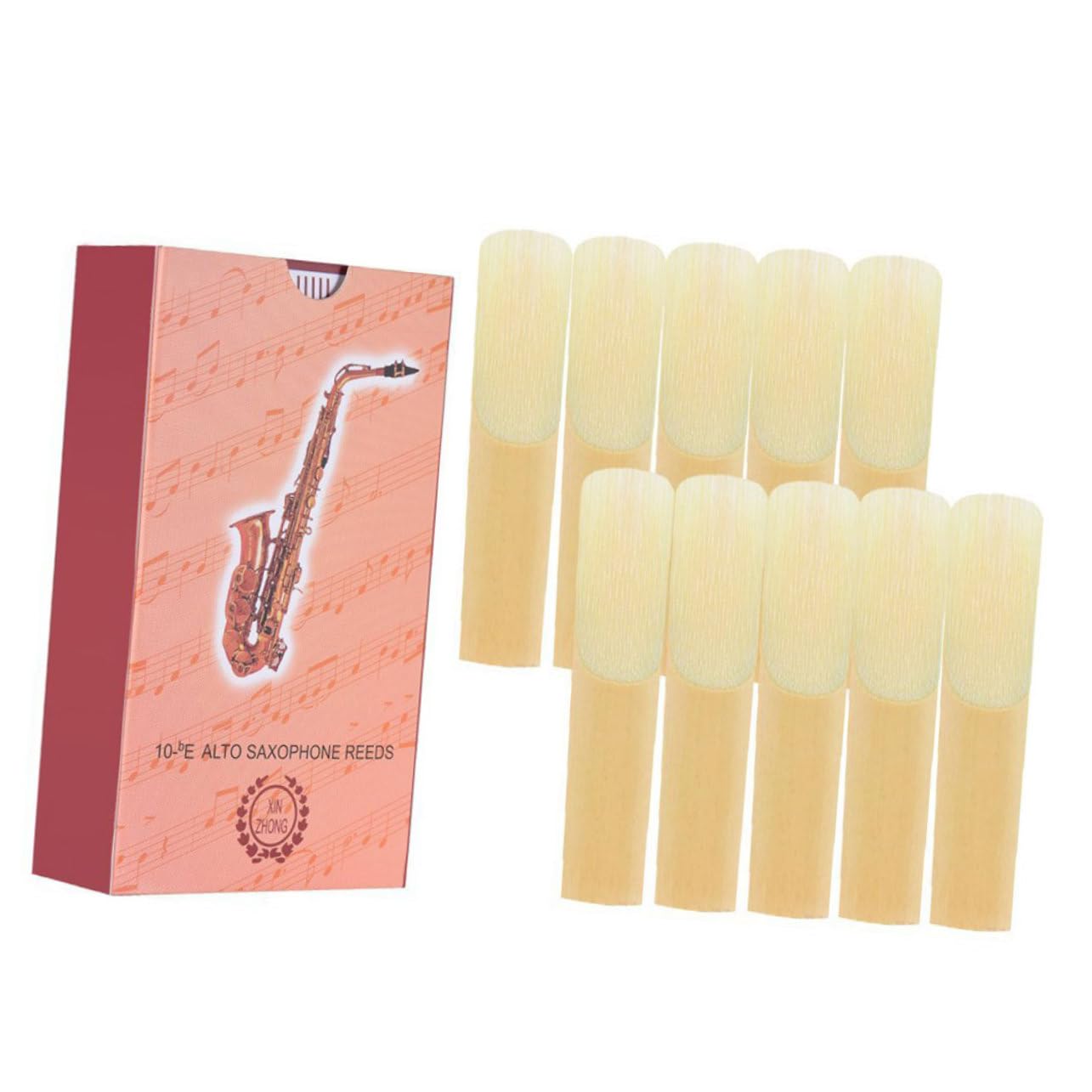 VICASKY 40piezas Caña De Saxofón Soprano Repuestos De Instrumentos Musicales Accesorios De Saxofón De Alta Durabilidad y Vibración Óptima