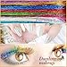 Hair Tinsel Kit (48 Inch,12 Colors, 3800 strands), Fairy Tinsel Hair Extensions with Tools - Glitter Hair Tinsel Heat Resistant Accessories for Girls Women Kids Christmas New Year Halloween Cosplay