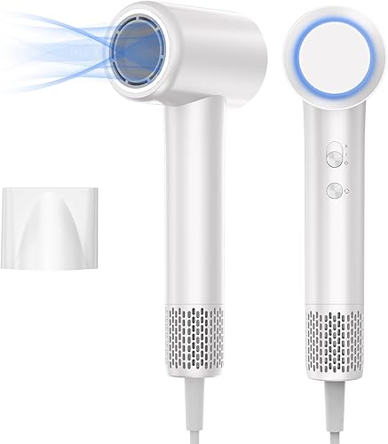 YEEGOR Secador de pelo, secadora de alta velocidad de 110000 RPM con motor sin escobillas para secado rápido, secador de pelo iónico profesional,