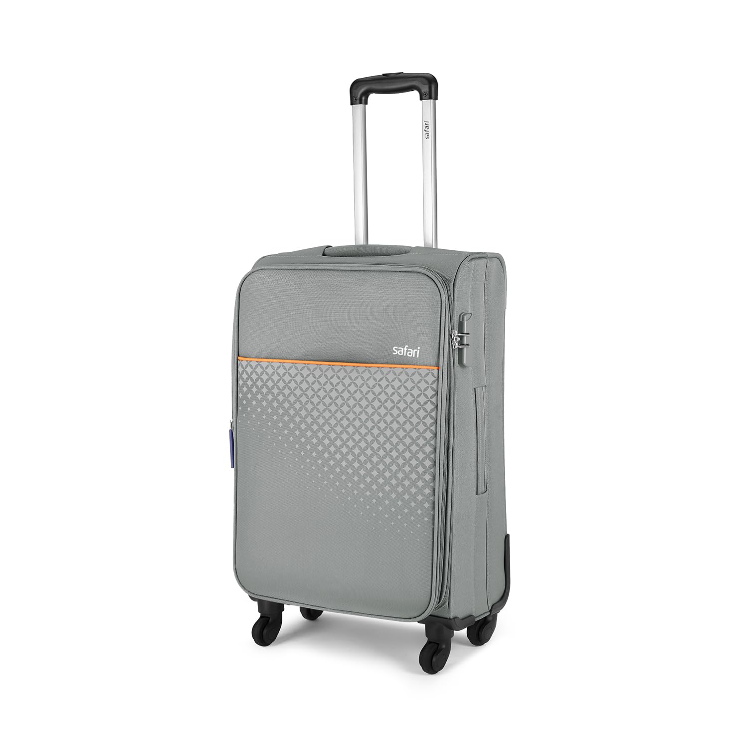 Polyester Prisma Neo 67Cm Medium Checkin Trolley Bag Poyester Expandable Soft Luggage, 4 Wheels 360 Degree Wheeling, Travel Bag, Suitcase for Travel, Grey