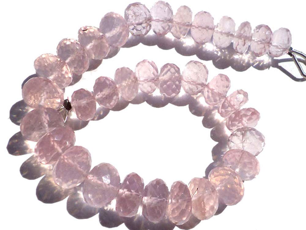 Quartz rose naturel AAA perles facettées de haute qualité pour la création de bijoux chics - 6