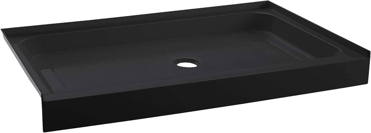 Swiss Madison Well Made Forever SM-SB528 Voltaire 48 x 36 Acrylic Black, Single-Threshold, Center Drain, Shower Base, 48" x 36"