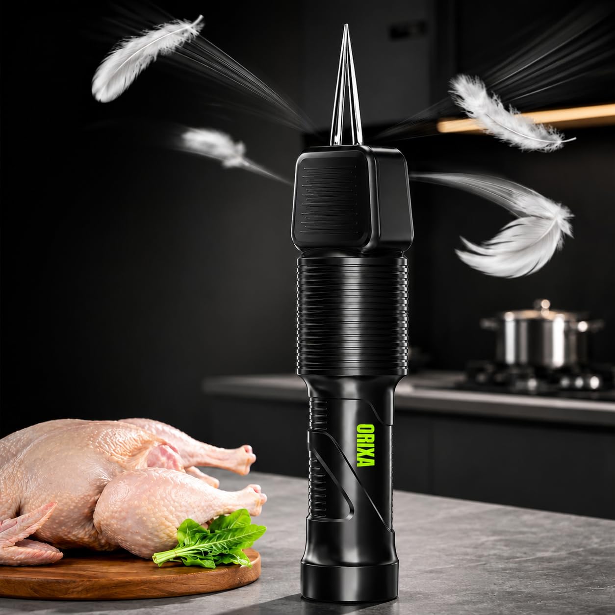 Máquina desplumadora de pollo y extractor de plumas de ganso portátil 8