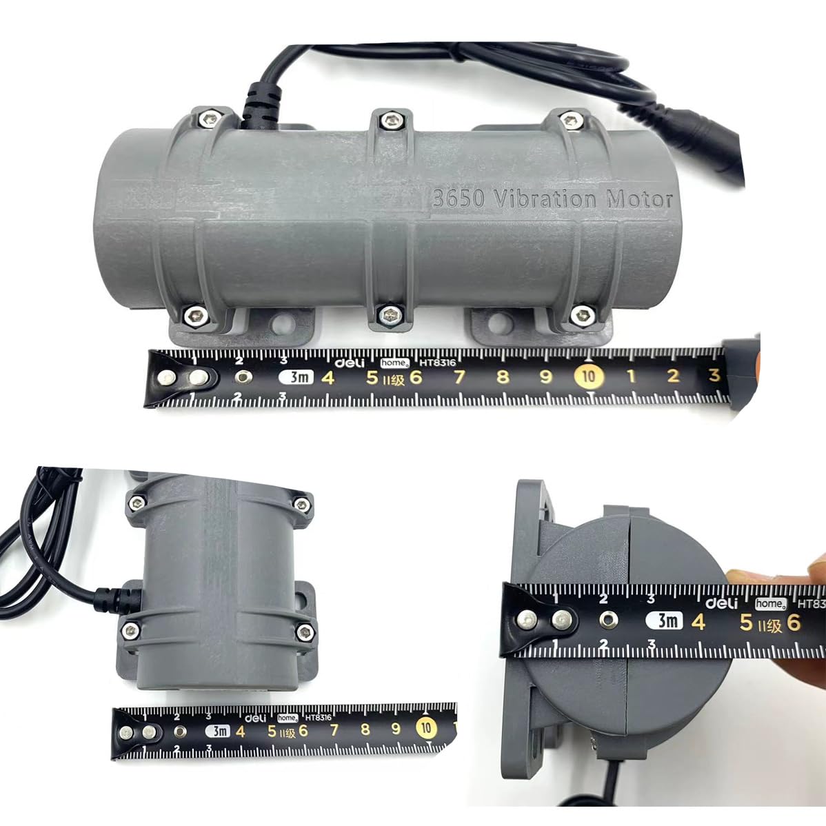 3800 RPM Mini Vibrationsmotor, DIY Tragbarer Massagegerät Vibrationsmotor Ersatzteile Einstellbarer Energiesparender Elektrischer Vibrationsmotor für Massagebett und Stuhl (DC 24V 0.3A 6W)