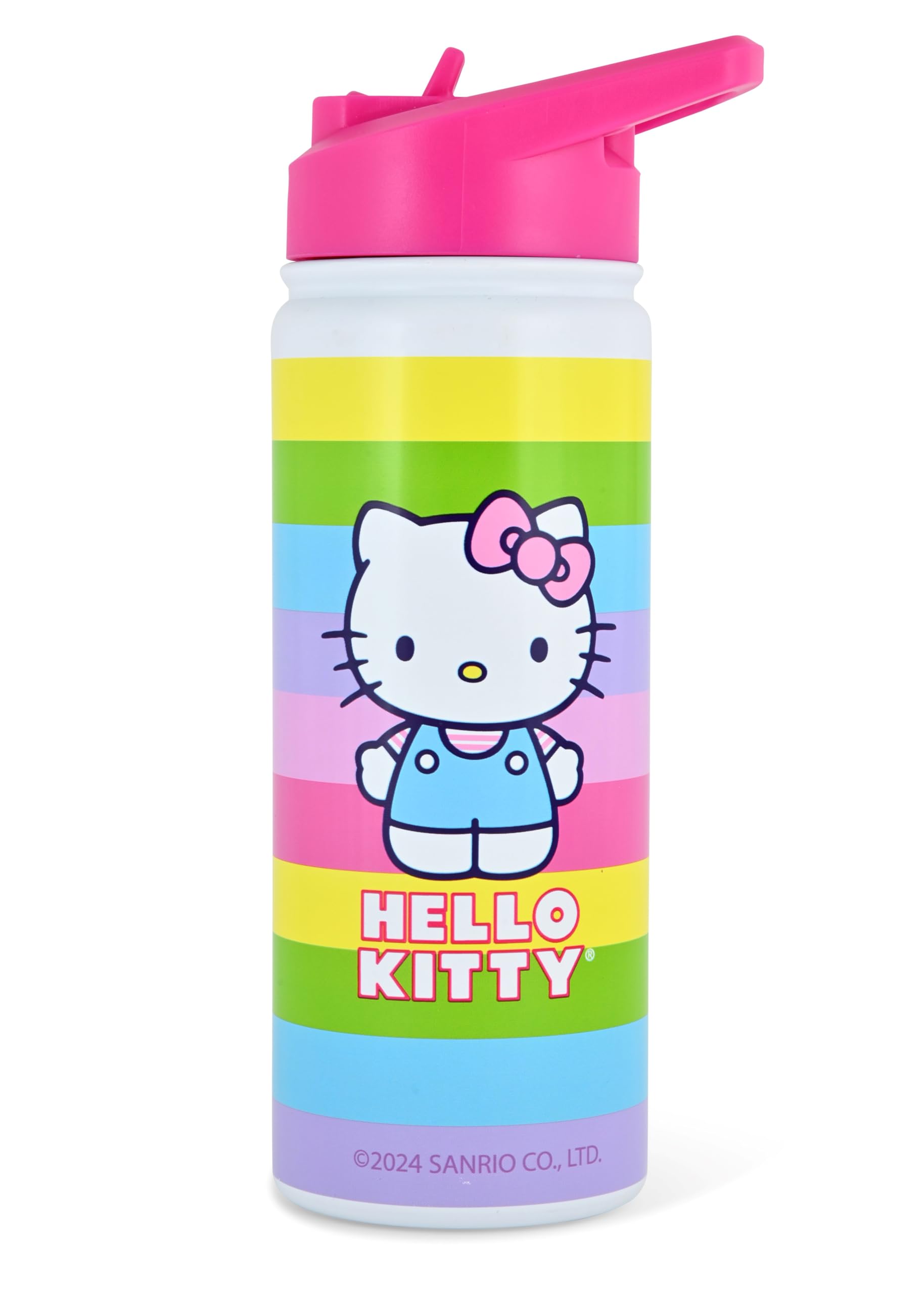 Sanrio Hello Kitty Insulated Stainless Steel Water Bottle | 20 Oz Insulated Water Bottle | Kids Water Bottle Thermos for Girls, Boys, Unisex