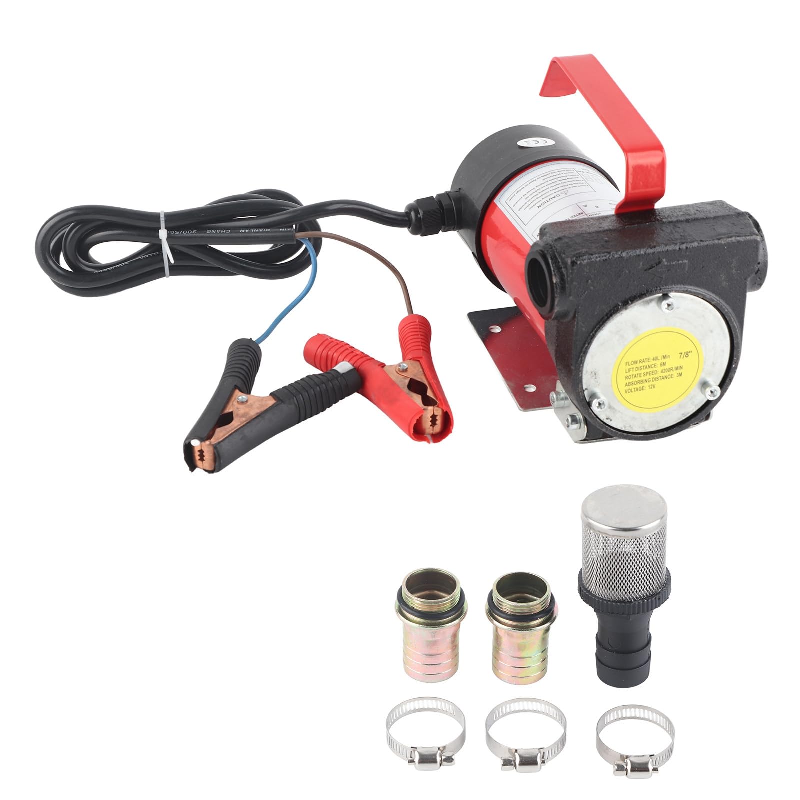 Bomba de extracción de aceite, bomba de gasóleo autoaspirante, eléctrica, 12 V/160 W, 40 l/min, portátil, para bombas de diésel y queroseno