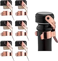 Vista 8 de WOTOR Tapones para botellas de champán y vino, de acero inoxidable con silicona de grado alimenticio, a prueba de fugas, se mantienen frescos