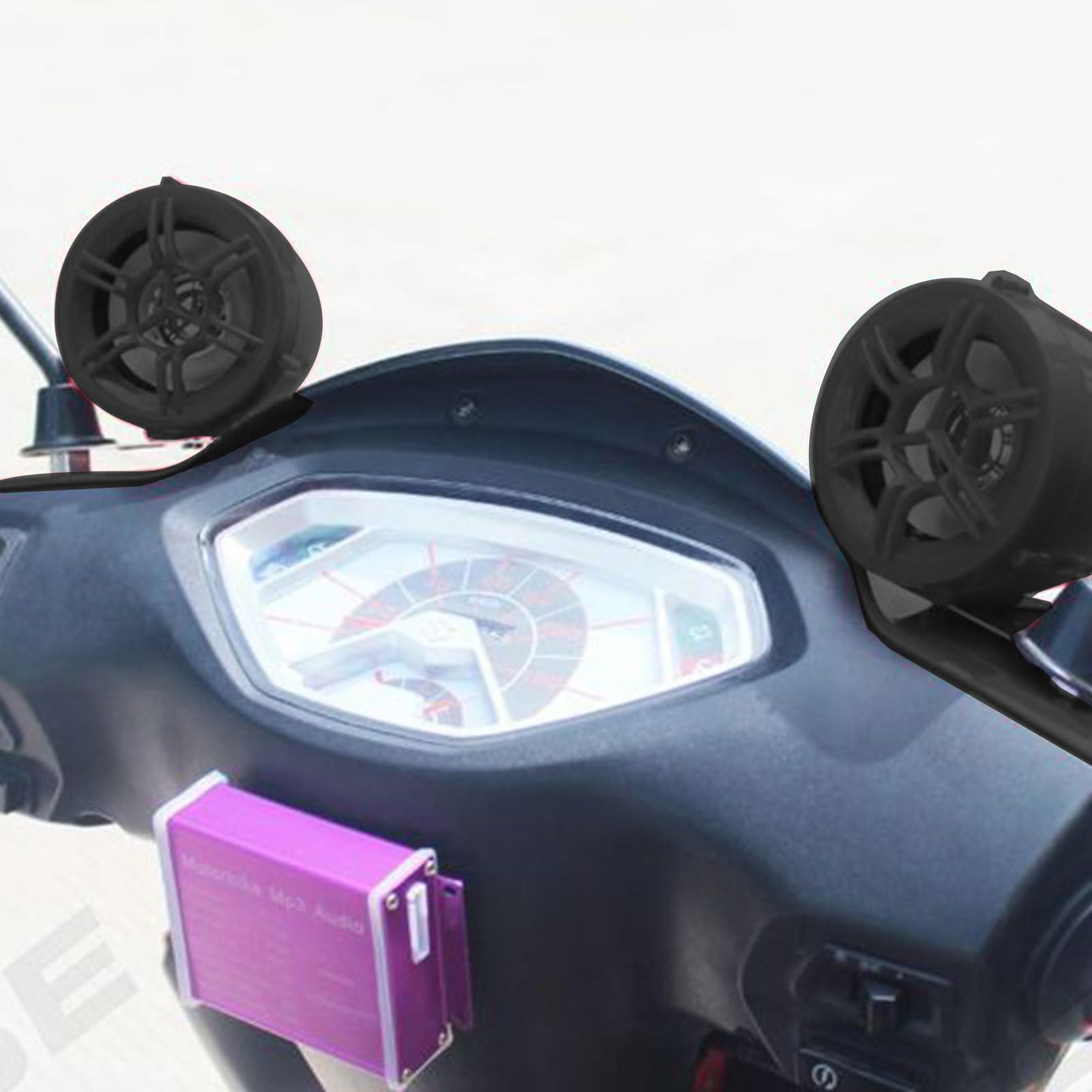 Altavoces Impermeables para Motocicleta, Audio estéreo para Manillar de Motocicleta | de Altavoces estéreo para Manillar para,Amplificador de Audio para con Fuertes