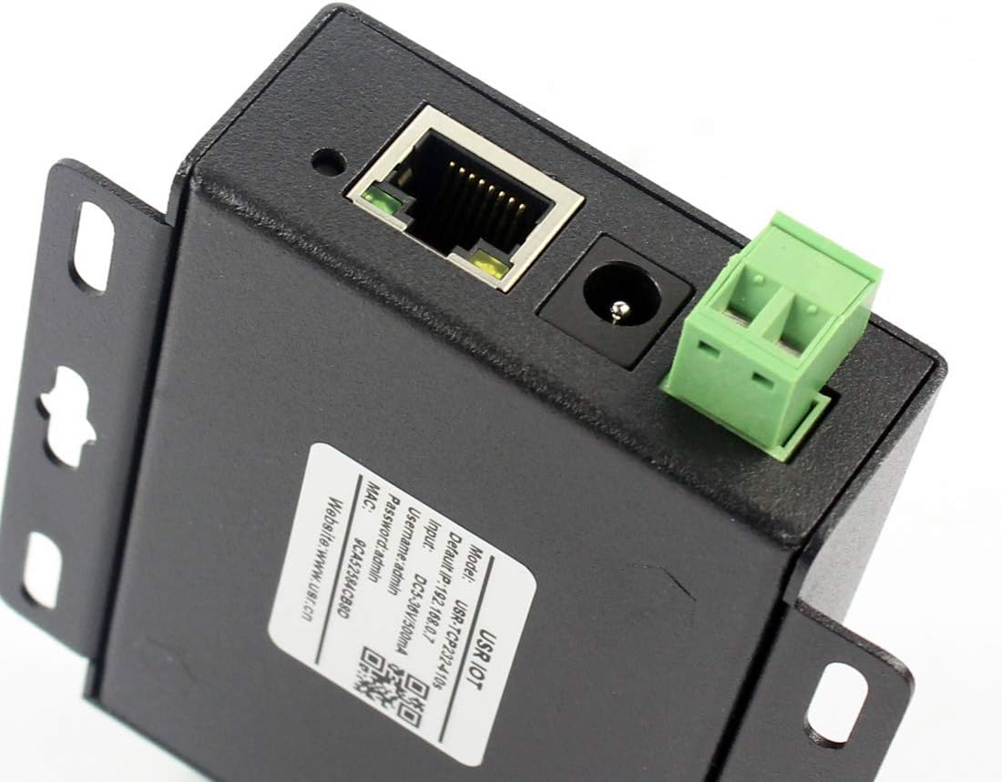 Dual Port Server Industrial Serial RS232 RS485 to Ethernet Converter Modbus RTU to TCP Multiple Working Modes Support TCP/UDP Server/Client and HTTPD Client